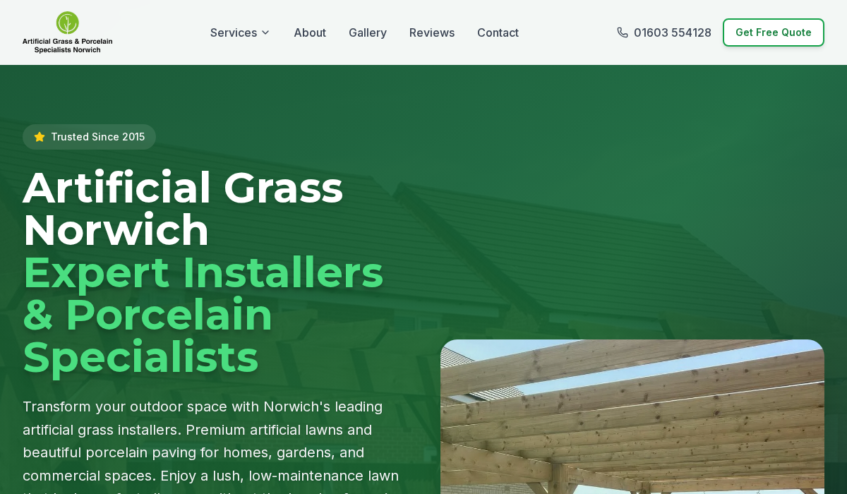 Artificial Grass Norwich website