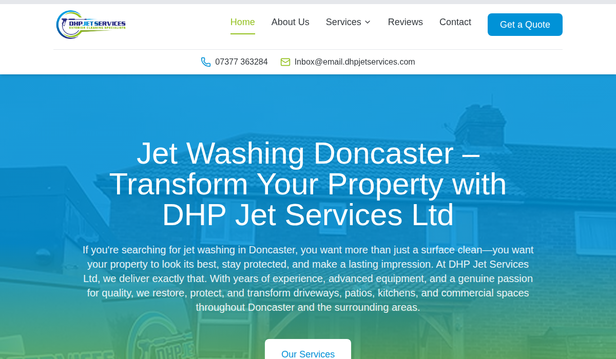 DHP Jet Services website